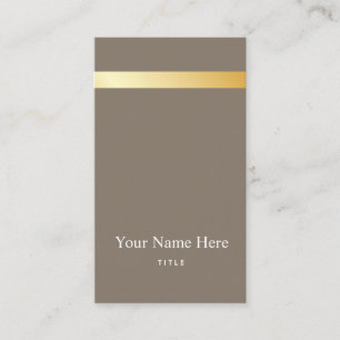 Cartão de visita vertical à moda listrado do our