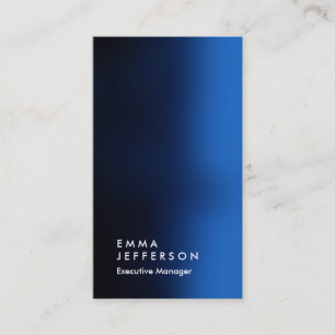 Cartão De Visita Vertical azul afiado profissional comum