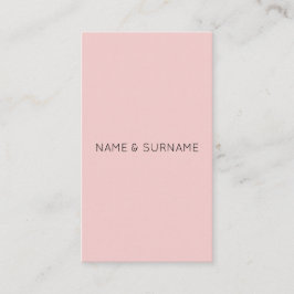 Cartão de visita vertical cor-de-rosa moderno