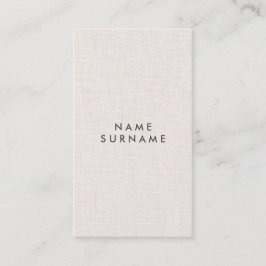 Cartão de visita vertical de linho da disposição