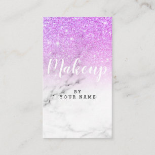 Cartão de visita vertical de mármore na moda de