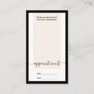 Cartão De Visita Vertical do Compromisso de Caligrafia Elegante Mod