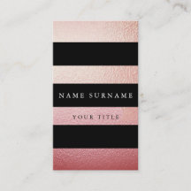 Cartão de visita vertical Dourado mínimo