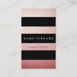 Cartão de visita vertical Dourado mínimo