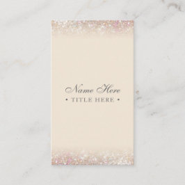 Cartão de visita vertical Dourado Pastel na moda