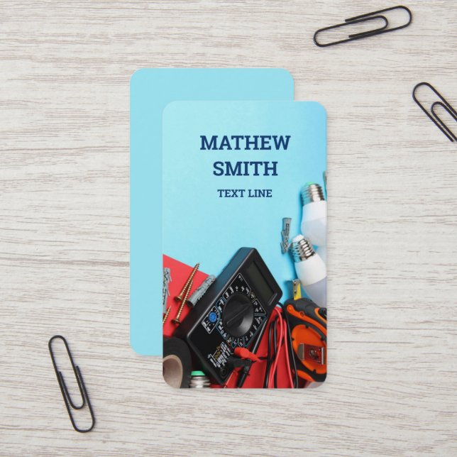 Cartão De Visita Vertical Eletrônica (Frente/Verso In Situ)