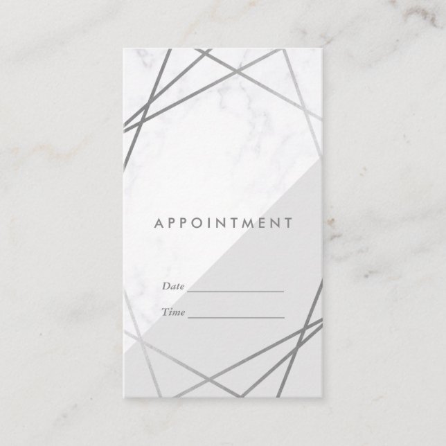 Cartão De Visita Vertical geométrico moderno da nomeação de (Frente)