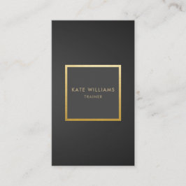 Cartão De Visita Vertical luxuoso Dourado do inclinação minimalista