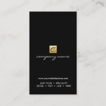 Vertical preto minimalista da caligrafia Dourado