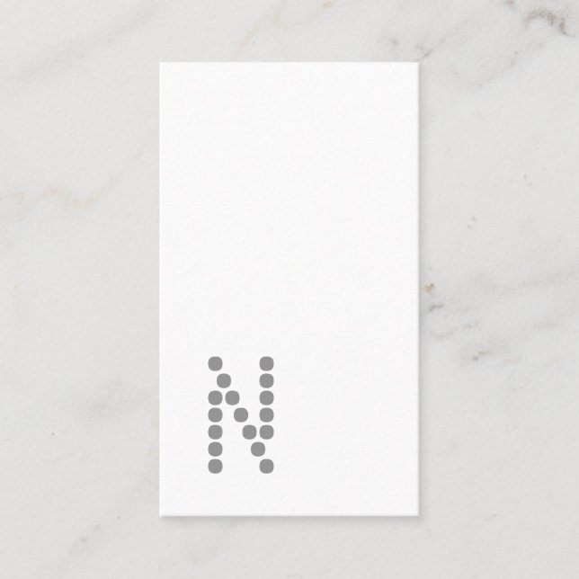 Cartão de visita vertical profissional simples (Frente)