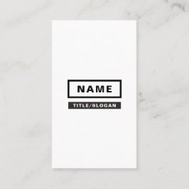 Cartão de visita vertical simples minimalista