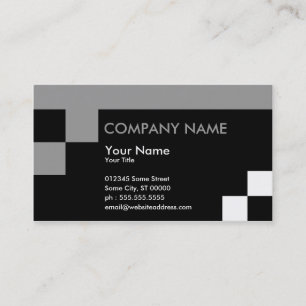 Cartão De Visita vértices quadrados