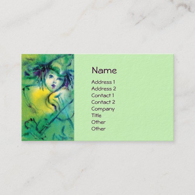 CARTÃO DE VISITA VESTUÁRIO EM VERDE (Frente)