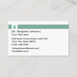 Cartão De Visita Veterinarian Appointment Card | Photo Template