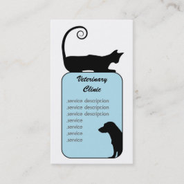 Cartão de visita veterinário