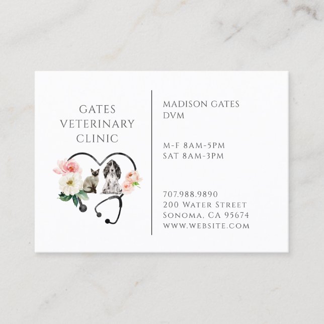 Cartão De Visita Veterinário (Frente)