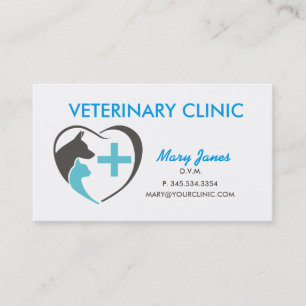 Cartão de visita veterinário