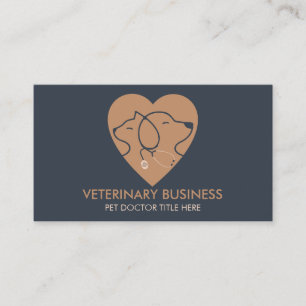 Cartão De Visita Veterinário Pata Médico Animal Saúde Pet