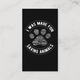 Cartão De Visita Veterinário Veterinário da Paw Veterinaria Vet T