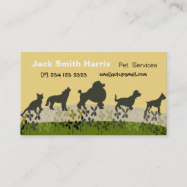 Cartão De Visita Veterinários do caminhante do cão dos cuidados dos