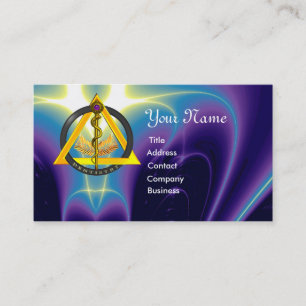 CARTÃO DE VISITA VIA DE DENTISTRAÇÃO DENTISTA DE ASCLEPIUS