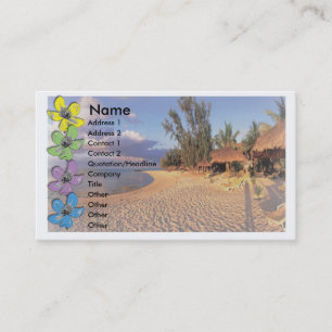 Cartão de visita viagem