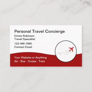 Cartão De Visita Viagem Concierge Promocional