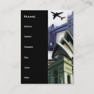 Cartão de visita Viagem Dourada