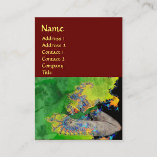 Cartão De Visita VIBRAÇÕES DE MATÉRIA,castanho vermelho