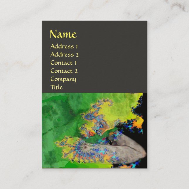 Cartão De Visita VIBRAÇÕES DE MATÉRIA,cinzas (Frente)