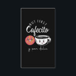 Cartão De Visita Viciado em Café Espanhol Lover Pun Funny Caffeine<br><div class="desc">Café Espanhol Lover Pun Funny Caffeine Viciado.</div>