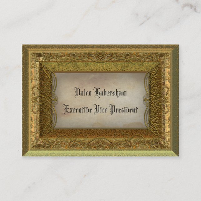 Cartão De Visita Victorian de McMyles customizável (Frente)