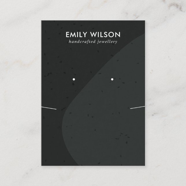 CARTÃO DE VISITA VÍDEO DA VACA NEGRA DA CINZA CERAMIC NECKLACE, APR (Frente)