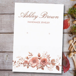 Cartão De Visita Vídeo de Altura de Joias Feitas à Mancha Floral