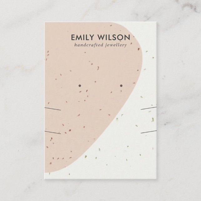 CARTÃO DE VISITA VÍDEO DE CERAMIC PACH LONG NECKLACE EARRPLACE (Frente)