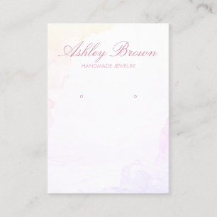 Cartão De Visita Vídeo de Joalharia de Pastel em Aquarela