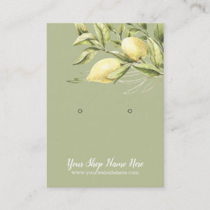 Cartão De Visita Vídeo de Limões Verdes de Sage em Aquarela
