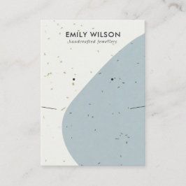 CARTÃO DE VISITA VÍDEO DE OCULTAÇÃO DA CINZA AZUL CERAMIC NECKLACE