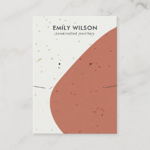 CARTÃO DE VISITA VÍDEO DE OUVIDO DE ONDA DE LARANJA DE ARROZ CERAM