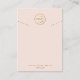 Cartão De Visita Vídeo do colar Adicione a pincelada do logotipo