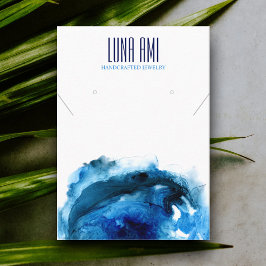 Cartão De Visita Vídeo do Colar de Ondas do Oceano Azul