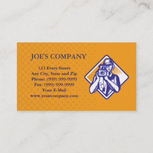 Cartão de visita video do operador cinematográfi