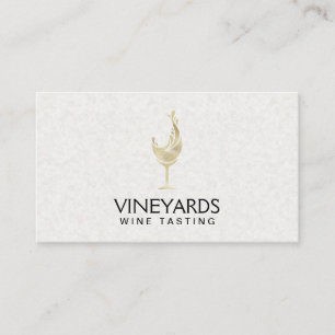 Cartão De Visita Vidro Dourado do Shimmer