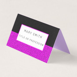 Cartão De Visita Vidro preto-colorido