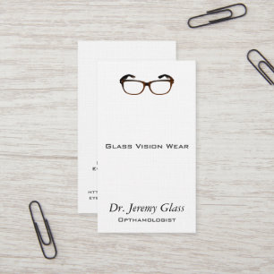 Cartão De Visita Vidros do Eyewear
