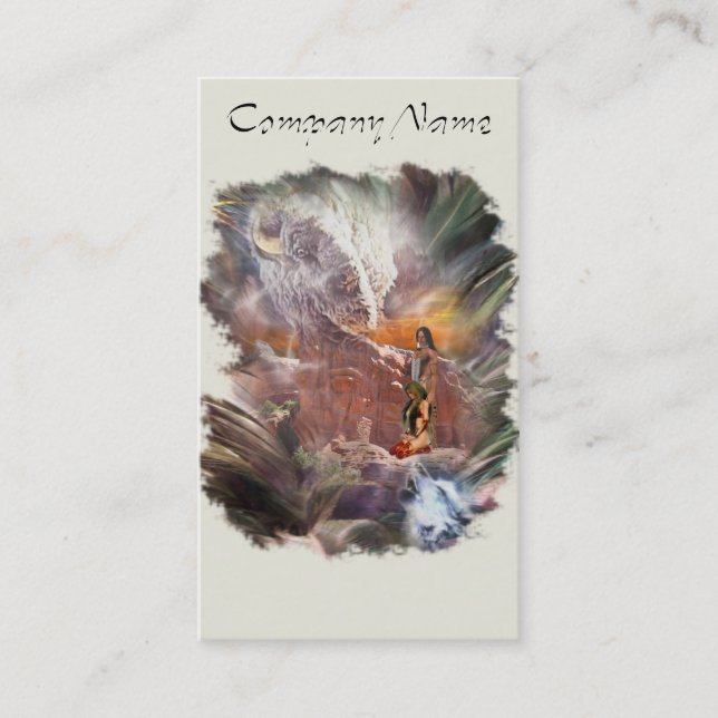 Cartão De Visita Vignette noturno do casamento indiano americano (Frente)