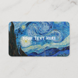 Cartão De Visita Vincent Van Gogh A Noite Estrelada