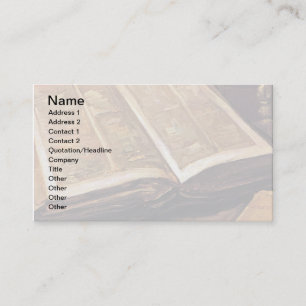 Cartão De Visita Vincent Van Gogh - A Vida Estática com Bíblias