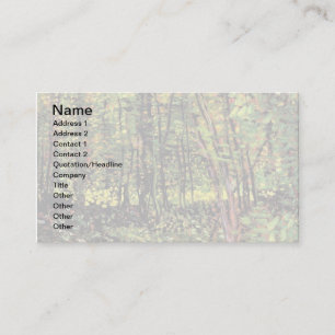 Cartão De Visita Vincent Van Gogh - Árvores E Belas Artes