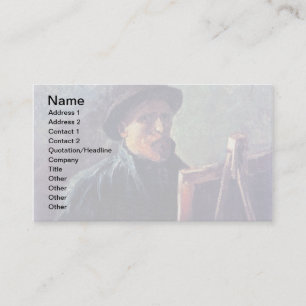 Cartão De Visita Vincent Van Gogh - Autorretrato com Chapéu de Felt
